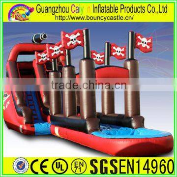 Red Flags Inflatable Plastic Water Slide Outdoor Sports photo-2