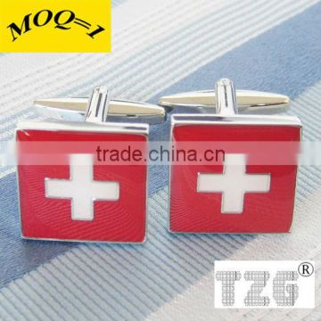 Switzerland Flag Cuff Link