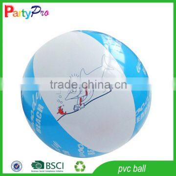 Partypro Hottest Products on the Market 2016 Custom Logo 0.18mm thichness PVC Inflatable Beach Ball