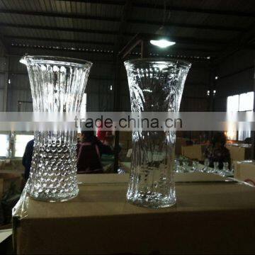 Middle Size Clear Fancy Shape Glass Vase for Flower photo-2