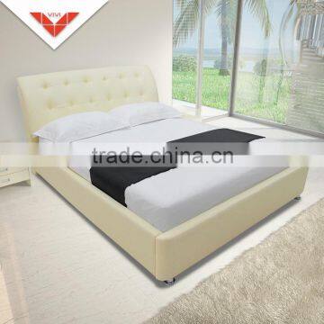 Classical style B827 with crystals modern leather bed