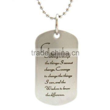 Dog Tag Pendant Bones dog tag