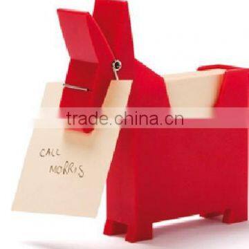 Pony Desktop Memo Note Holder Stand Office Gift With Pen Clip,Bk4111 photo-2