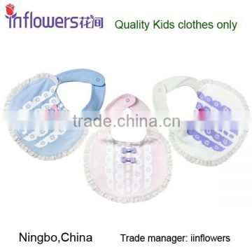 High quliaty baby clothing accessories cute baby apron bib