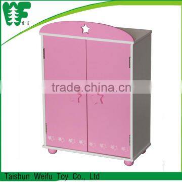 China supplier factory direct wooden doll wardrobe