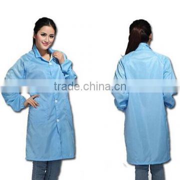 ESD Clean room polyester clothing overcoat smock lab coat uniform workwear suit