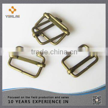 Metal Tri-glide square ring for bags