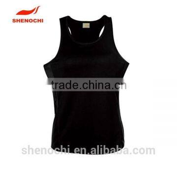 Full subliamtion bulk sale black printed tank top gym