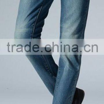 European-styled Jeans Plus Thick Business Jeans Straight and Skinning Fitting Denim Garment Factory Denim Trousers
