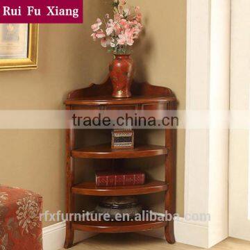 Wooden flower stand with multi layers for storage and for living room corner furniture S-208