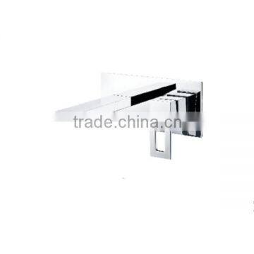 Brass Single Hole Wall Mounted Hot Cold Water Basin Mixer