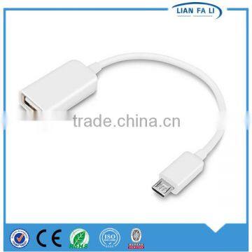 Lianfali drive usb av cable for tablet pc braided AM to micro B otg usb cable for tablet pc with cheapest factory price