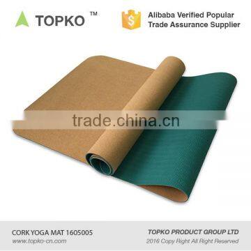 TOPKO New Generation TPE Cork Yoga Mat Natural Cork Mat photo-4