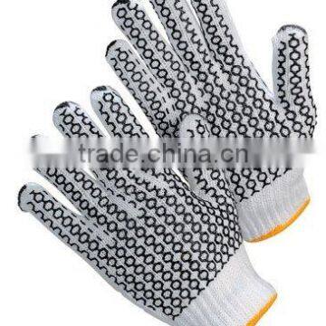 bleached string knit cotton glove