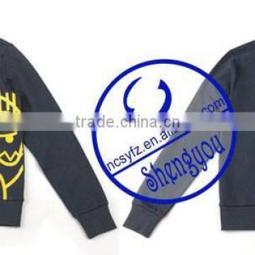 Wholesale Custom Polyester Cotton Mens Printing Pullover Sweatshirt