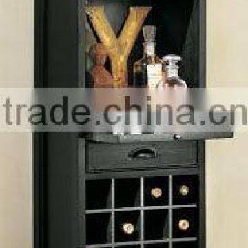 wooden wine cabinet, brown color