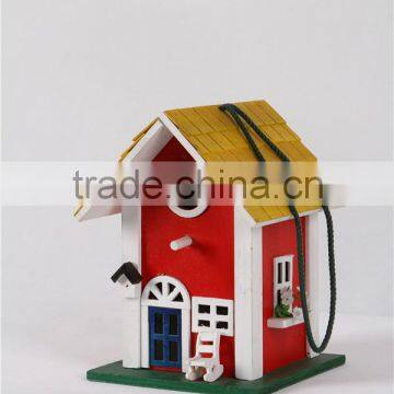 pet wooden birdhouse, hanging decoration birdroost