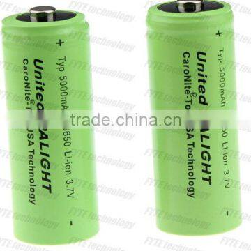 High Capacity Battery United Palight rechargeable li-ion battery 26650 Typ 5000mAh 3.7V Li-ion Battery