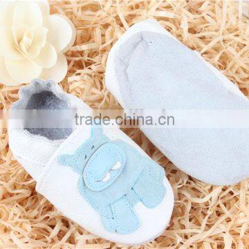 2016 Fancy Baby Prewalker Shoes Fashion Element Hippo F Cow Suede Soft Sole Newborn Baby Crib Shoes photo-5
