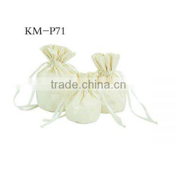 Yiwu wholesale promotion organic cotton gift drawstring bag