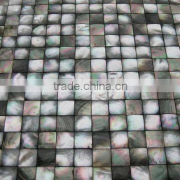 Blacklip MOP convex shell mosaic tiles