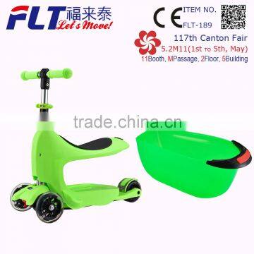 Newest design adjusted and fast folded mini micro kick scooter with seat and container for wholesale