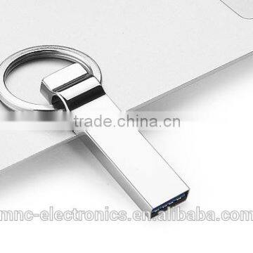 Best selling customize branded laser engraving logo metallic keychain 1GB, 2GB, 4GB usb flash memory pen drive