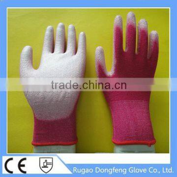 Bamboo Full Finger PU Coated General Purpose Work Gloves