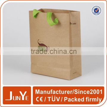 Brown paper cloth bags packaging with handle