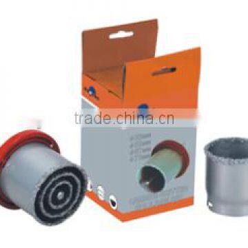 Tungsten carbide gritted hole saw kit