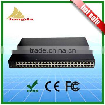 48 ports gigabit networking switches with 4 SFP Fiber Switch ports IEEE 802.3af/at
