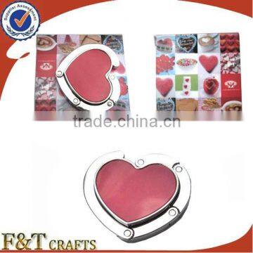 popular heart shape big sale customfoldable bag hanger