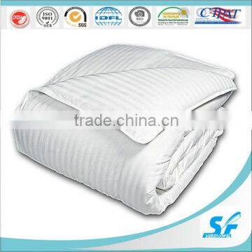 Deluxe 5 star hotel white goose feather down duvet/outer 100% cotton 280T down proof fabric,fillign with goose feather,240gsm