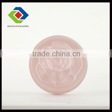 Flower tapered clear acrylic container