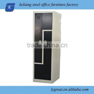 L shape or S shape steel 2 tiers locker