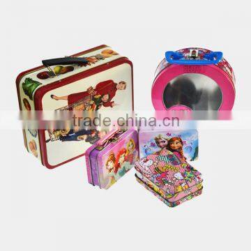 Packing Tin cans/suitcase boxes metal lunch boxes wholesale