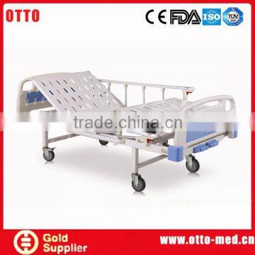 Top sale medical two crank manual hospital bed