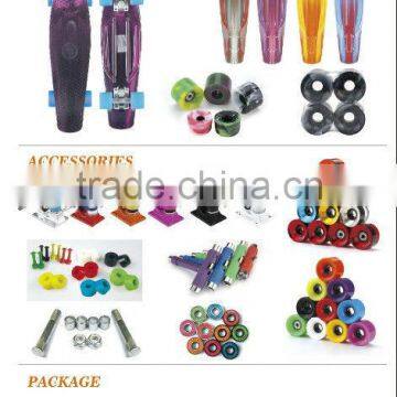 Skateboard longboard parts for complete mini cruiser board