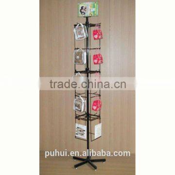 Four Sides Spinning Floor Hook Display From Direct Factory photo-6
