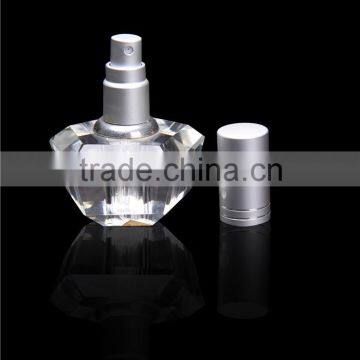 Best Selling K9 crystal glass clear perfume bottle