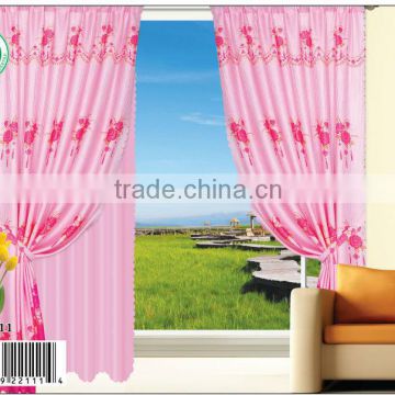 YH111 15 years top-rated golden seller newest 100% polyester printed finished curtain