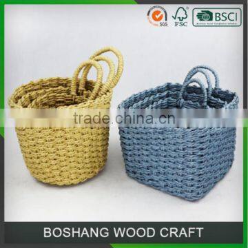 Decorative gift baskets wholesale handmade paper natural material basket