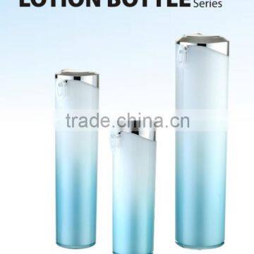 colorful round Aluminium Cosmetic Airless lotion Bottle