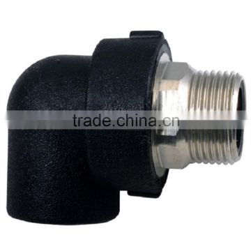 PE Socket water pipe Male Elbow Adapter