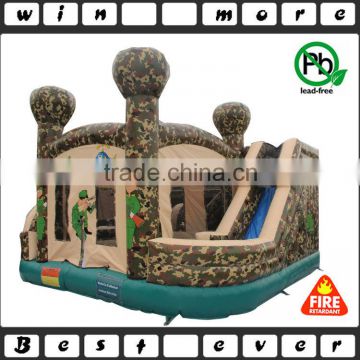 hot sale used inflatable jumper house with slide, kids playground PVC material combo type for sale