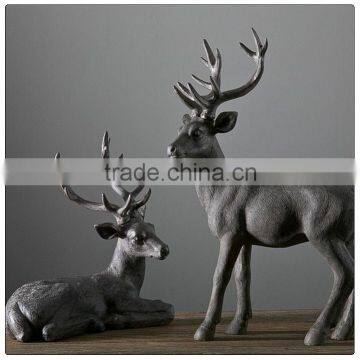 Resin Big Size Deer Decoration in Christmas ,garden Figurine of Polyresin photo-3