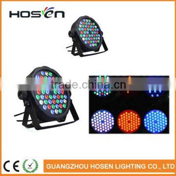 54PCS*0.75W Plastic LED PAR Light RGBW Stage Light LED Flat Par Light