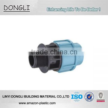 Irrigation Fittings/PP Quick Connector/PP Compression fittings male adaptor 20mm to 110mm PN10 PN16 for HDPE pipe