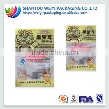 logo printed food vacuum bag for frozen chicken packaging