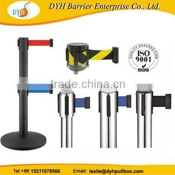 Best Selling Dual Line Double Retractable Belt Stanchion photo-4